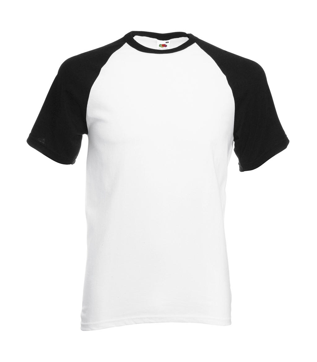 FRUIT OF THE LOOM T-Shirt Baseball Shirt Herren Raglan Zweifarbig S-3XL Übergröß