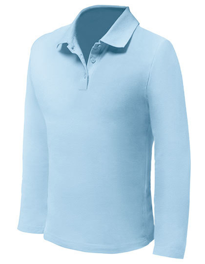 NATH Polo Longsleeve Langarm Poloshirt Herren Mikro-Piqué Seitenschlitze K7 NEU - Bild 7 von 8