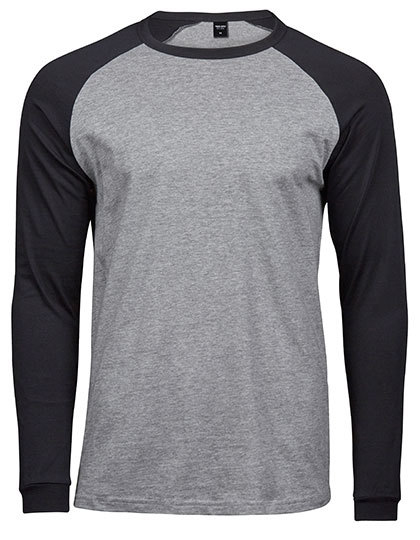 TEE JAYS Herren Longsleeve Baseball T-Shirt Langarm Shirt Cotton S-3XL 5072 NEU - Bild 4 von 4