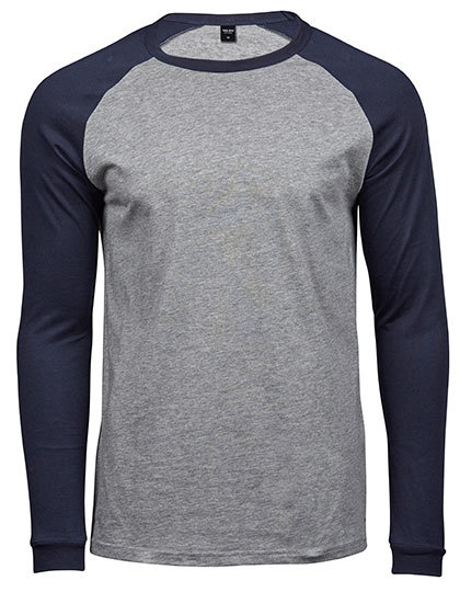 TEE JAYS Herren Longsleeve Baseball T-Shirt Langarm Shirt Cotton S-3XL 5072 NEU - Bild 2 von 4