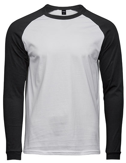 TEE JAYS Herren Longsleeve Baseball T-Shirt Langarm Shirt Cotton S-3XL 5072 NEU - Bild 3 von 4