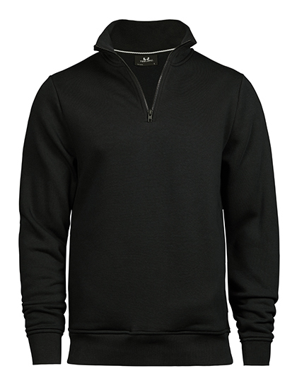 Tee Jays Herren Half Zip Sweatshirt Pullover Sweater Oberteil Reißverschluß Über - Bild 3 von 5